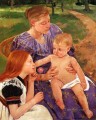 La familia madres hijos Mary Cassatt
